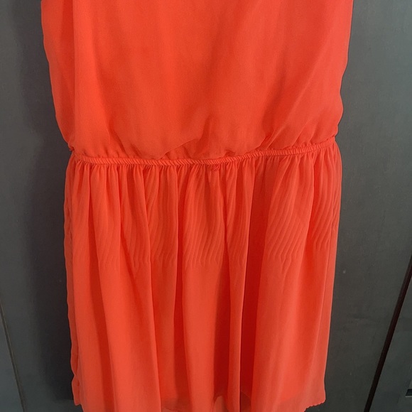 Iz Girl size 16 sleeveless dress high low front to back spring orange Easter - Picture 2 of 5